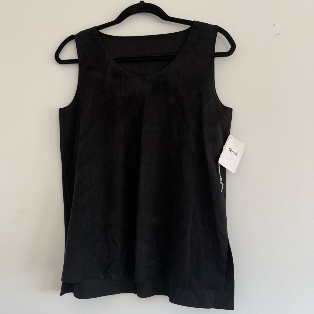 NWT Wolford Black Velour Tank Top Womens S